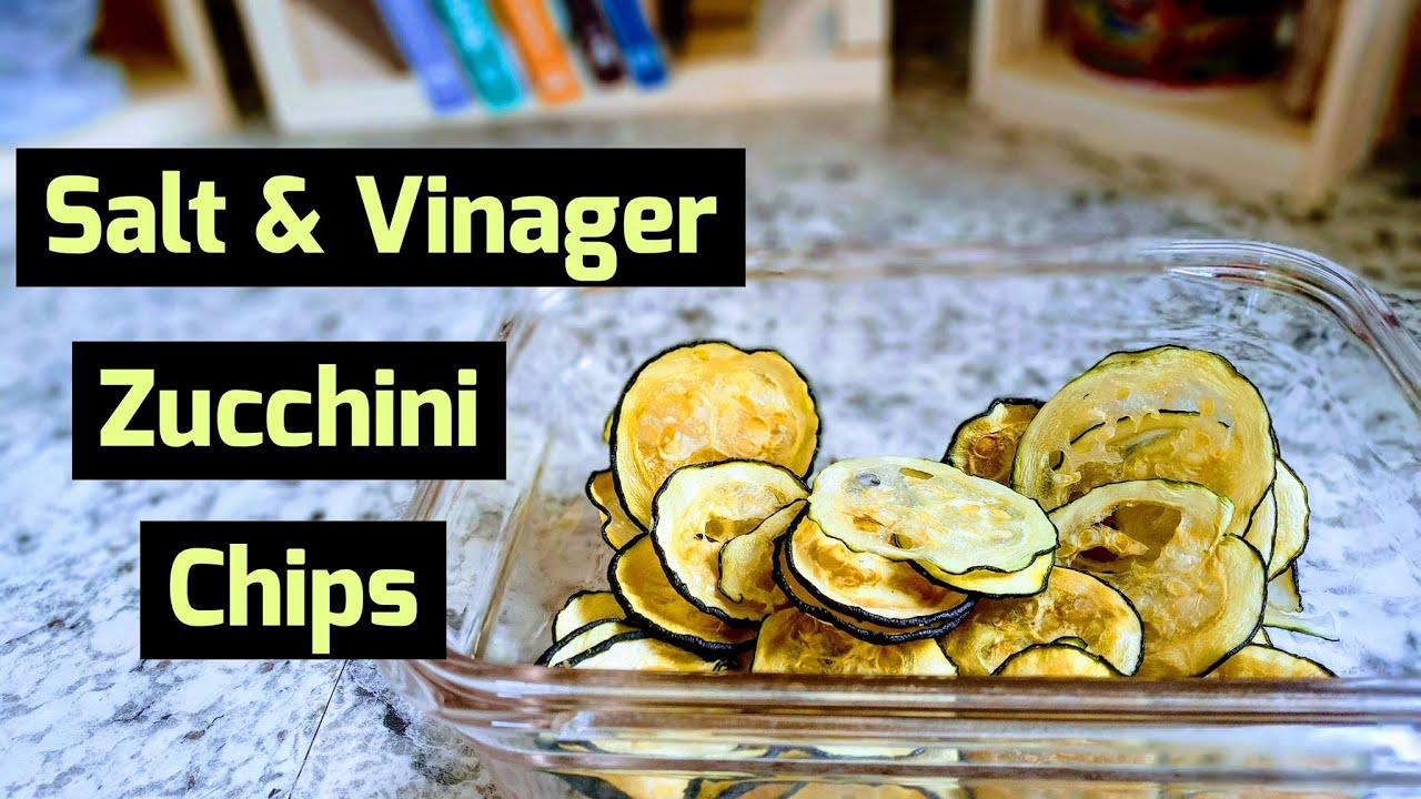 Salt and Vinegar Zucchini Chips- Keto Style!! Dehydrator and Oven options...