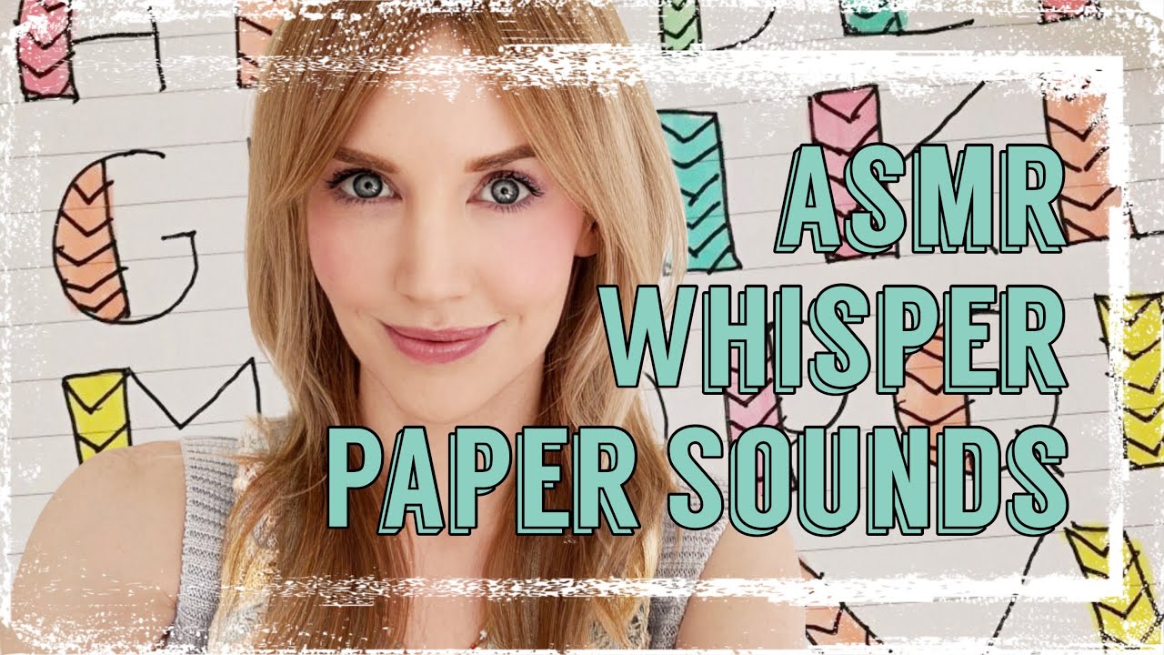 ASMR Whisper | Teaching Alphabetical Order with Paper and Scissor Sounds