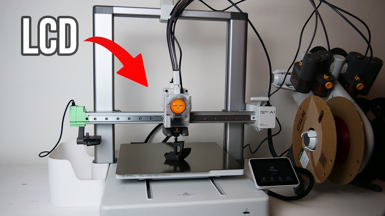 Распаковка и настройка ЖК-дисплея Bambu Lab A1 Panda Knomi 3D.