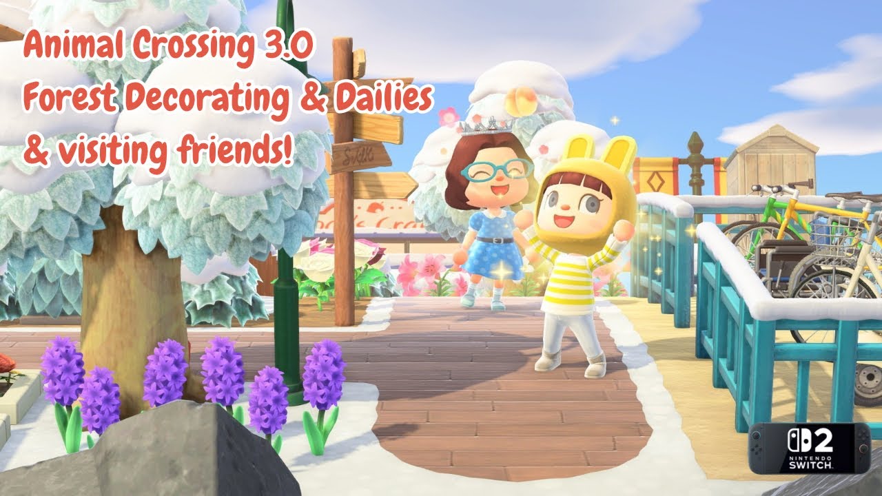 Let’s Play Animal Crossing! Playing with friends and decorating!