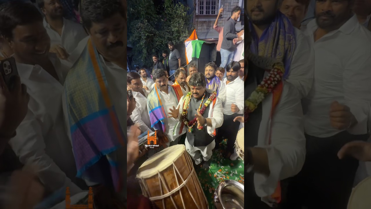 Congress leader Contested MLA Adam Santosh Kumar Mass Dance steps in Meeting #mla #secunderabad