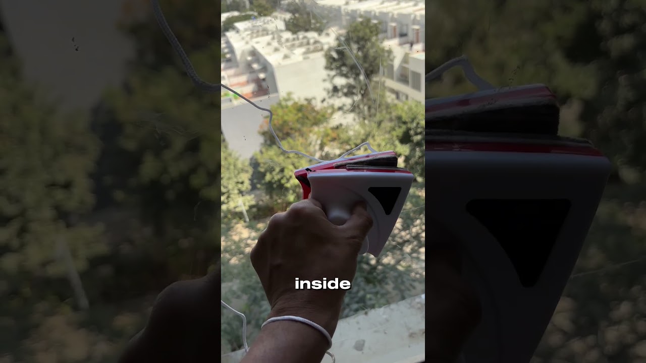 Как я помыла окна в высотном здании, НЕ выходя на улицу 😱