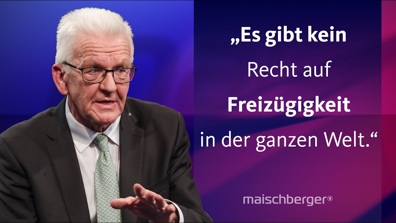 Schwarz-Gr&uuml;n im Bund? Winfried Kretschmann (B'90/Gr&uuml;ne) im Gespr&auml;ch  | maischberger