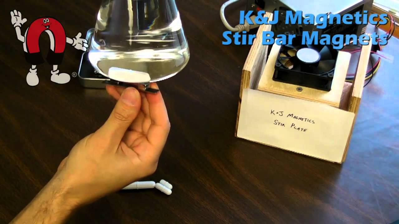 K&J Magnetics - Stir Bar Magnet Demonstration #2