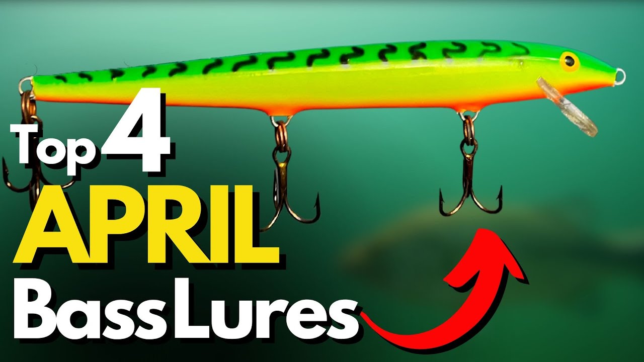 Top 4 Lures for April Bass Fishing and WHY - Underwater Footage