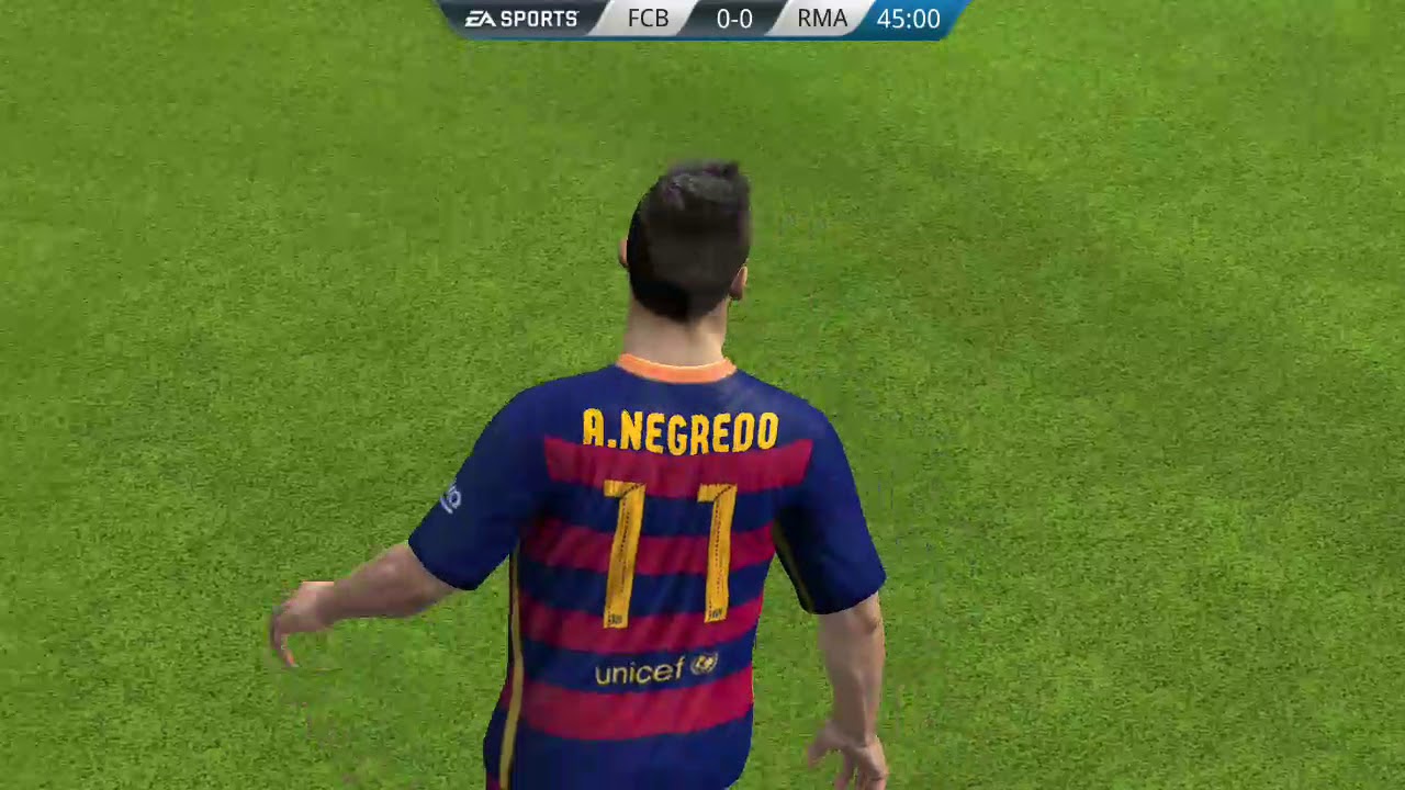 Fifa 16 android Fc barcelona vs Real Madrid