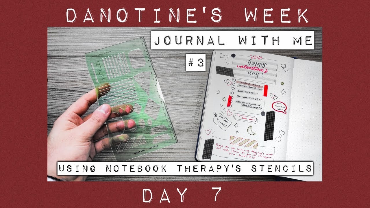 JOURNAL WITH ME #3 VALENTINE'S DAY ♥ | DANOTINE'S WEEK [DAY 7] | Dano's Bujo