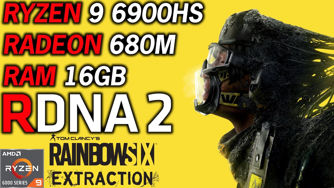 Rainbow Six Extraction | AMD RDNA 2 RADEON 680M Graphics RYZEN 9 6900HS ASUS ROG Zephyrus G14