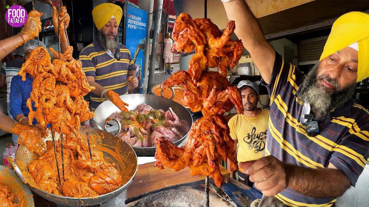 Best Making of Biggest Amritsari Tandoori Murgh/Chicken Rs. 450/- Only l Amritsar Street Food