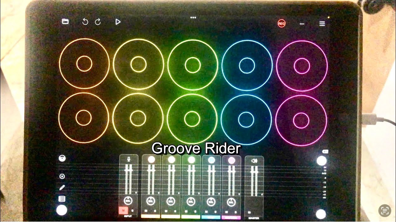 How to add sequenced BASS and DRUMS to LOOPS in Loopy Pro using Groove Rider