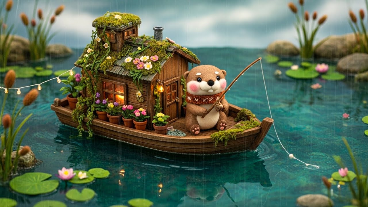A Small House Drifting Slowly | Peaceful Lofi Background for Unwinding Moments