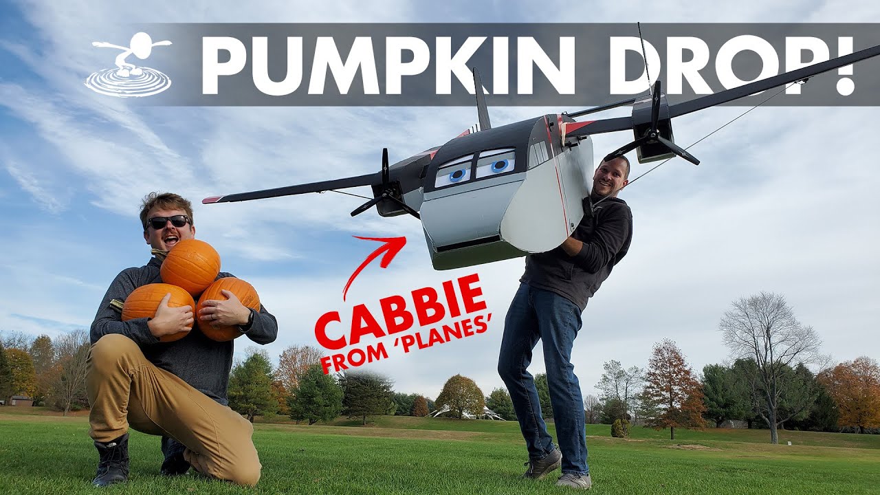 Pumpkin Drop? from a GIANT RC Plane?! 😨 💣