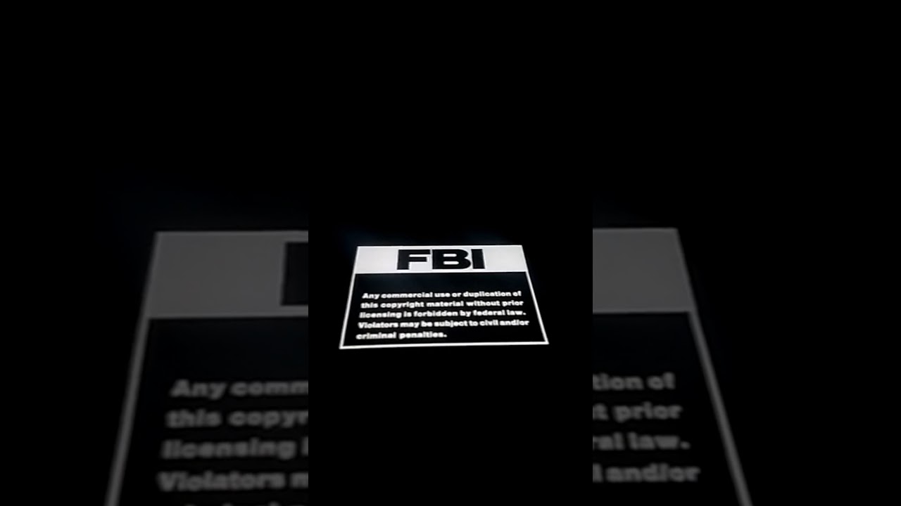 FBI Warning Screen (1982-1990)