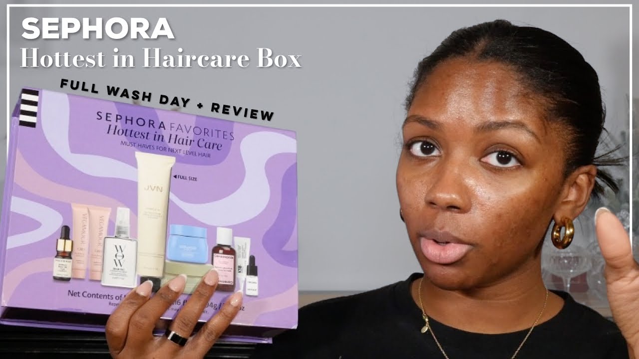 Relaxed Wash Day Routine Trying New Hair Products | Sephora's Hottest in Haircare Box | Niara Alexis
