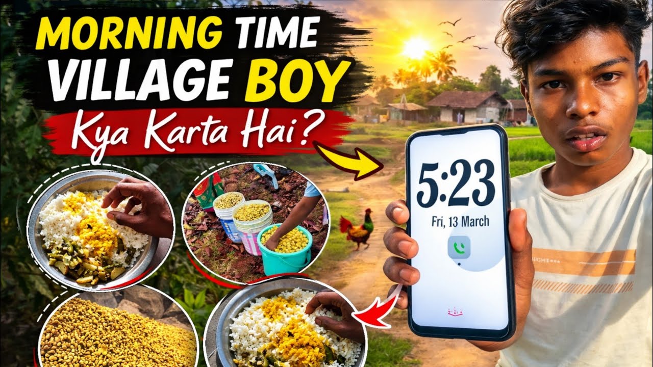 Village Boy Morning Routine 🌄 | Real Village Life Vlog