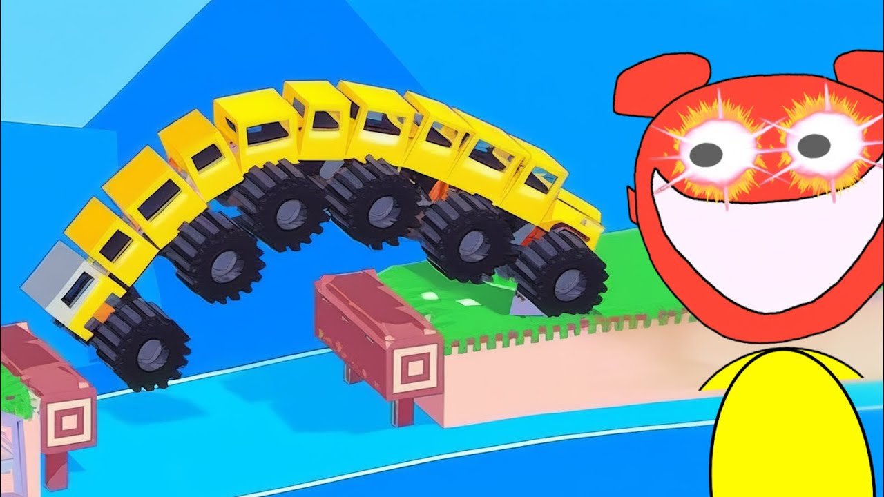 ありえない車を運転するイカれたゲームが楽しい😆パート１【 Drive Mad 】