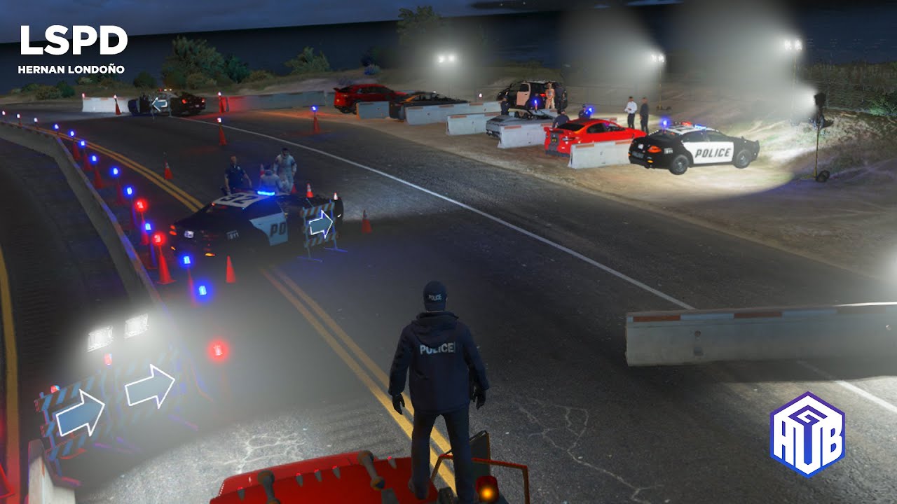 [GTAHUB] Retén POLICIAL en la autopista *Termina muy mal*