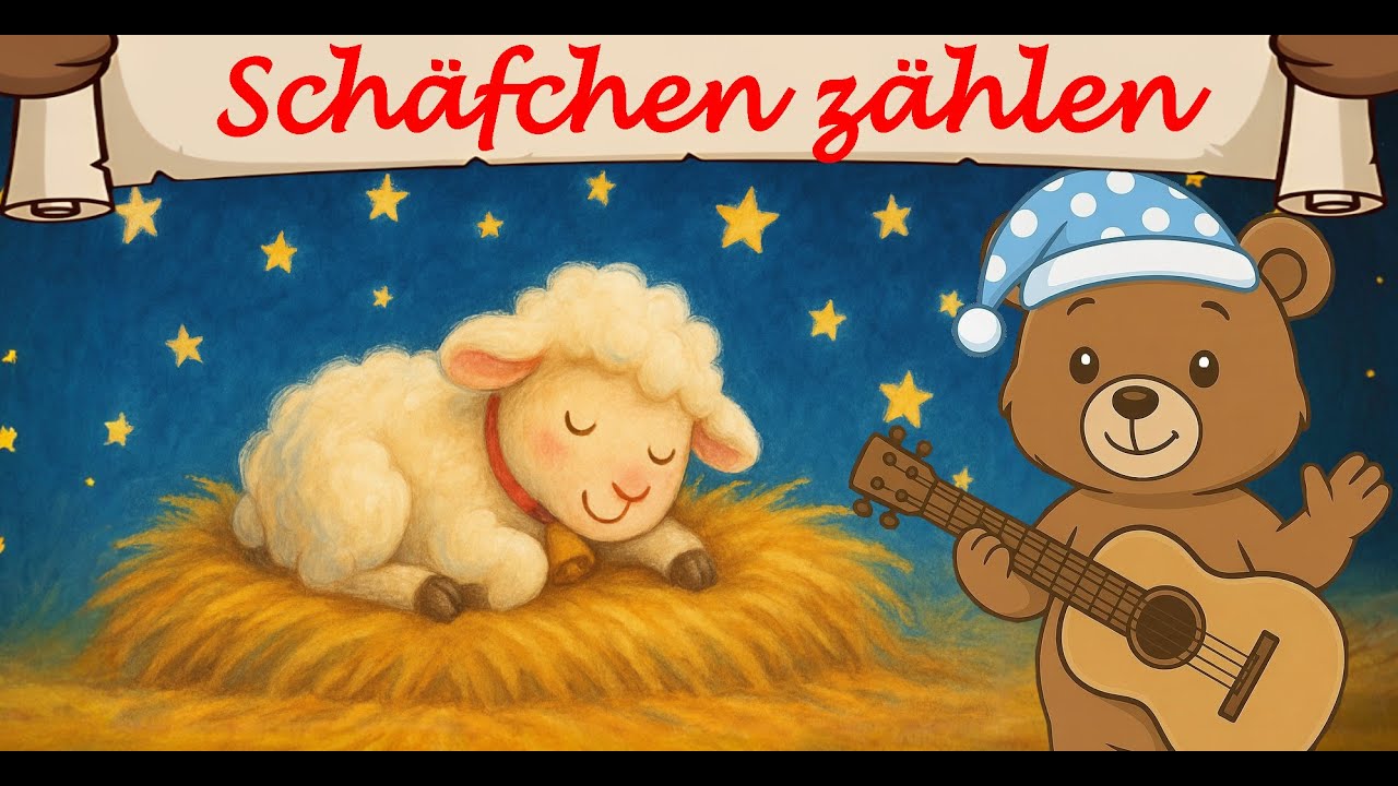 🐻🎶Schäfchen zählen Kinderlied - Zähl deine Schafe | Notenbär