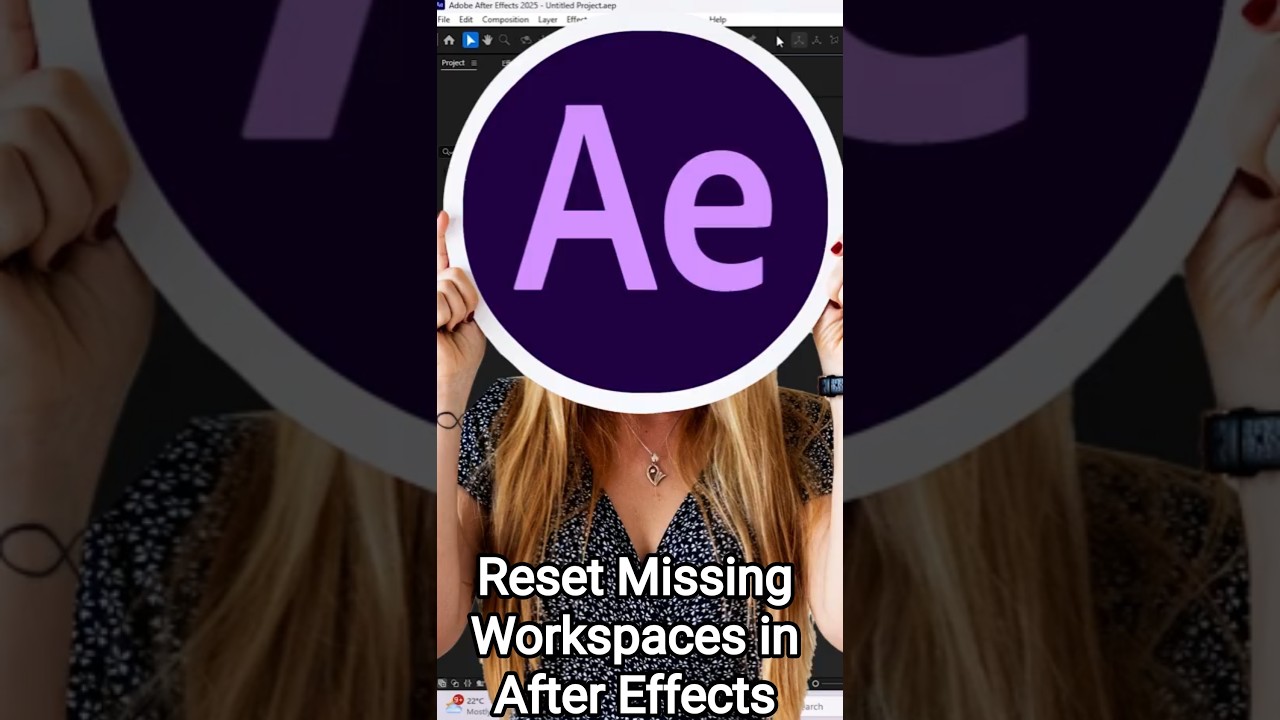 How to Reset & Restore Missing Panels and Workspaces in After Effects | Adobe After Effects Tutorial