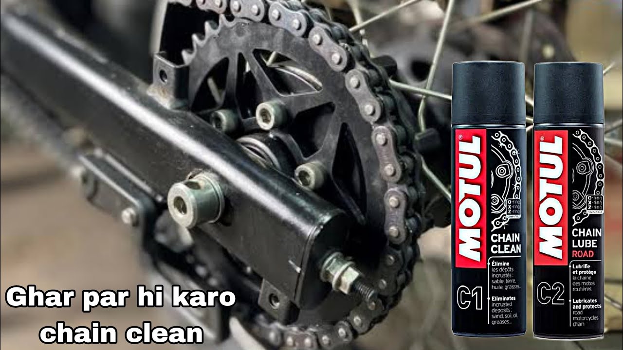 motul chain lube and cleaner | how to use motul chain spray | lube and cleaner