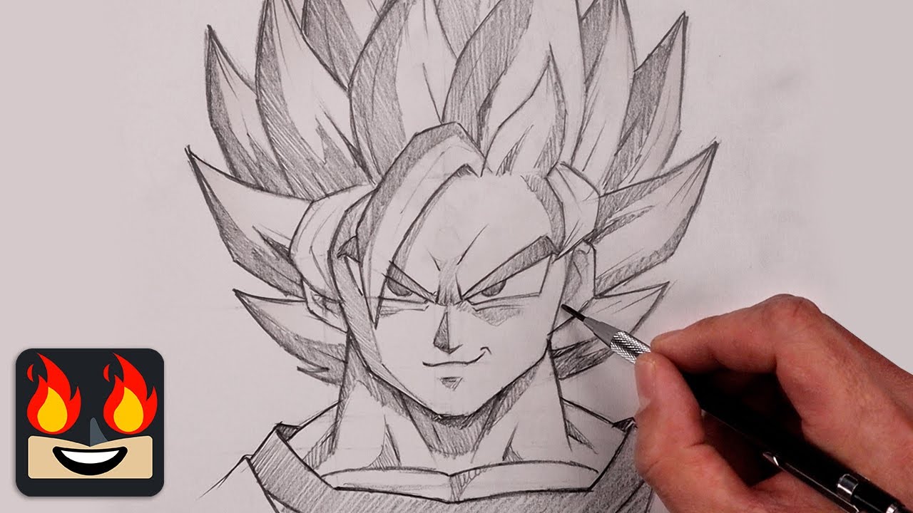 Как нарисовать Супер Сайяна Гоку | Урок рисования Dragon Ball Z