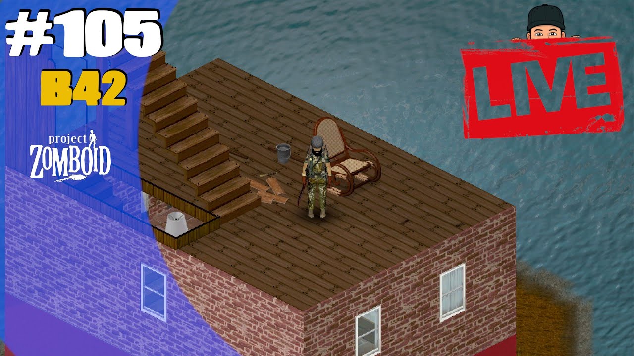 🔴 LIVE - Explorando o Aeroporto de Brundenburg - Project Zomboid B42 #105