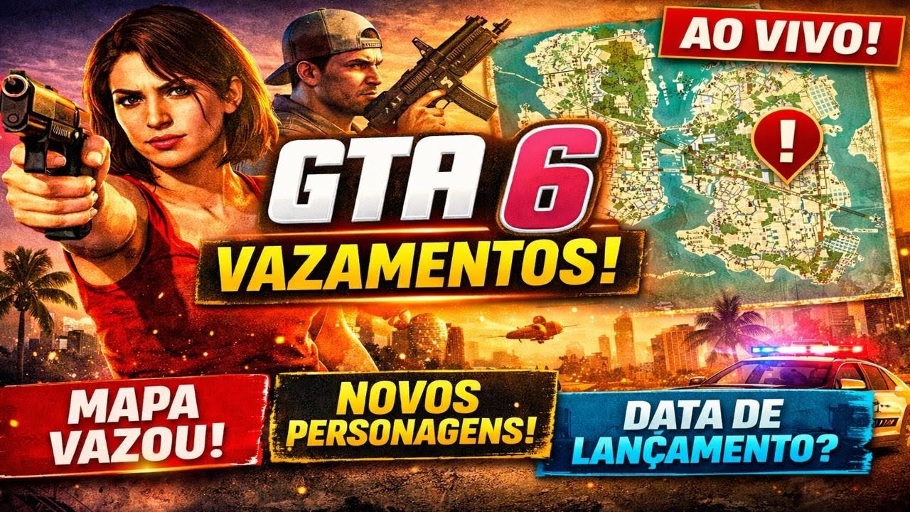 GTA 6: VAZAMENTOS, MAPA, PERSONAGENS E TUDO QUE A ROCKSTAR ESCONDE 👀