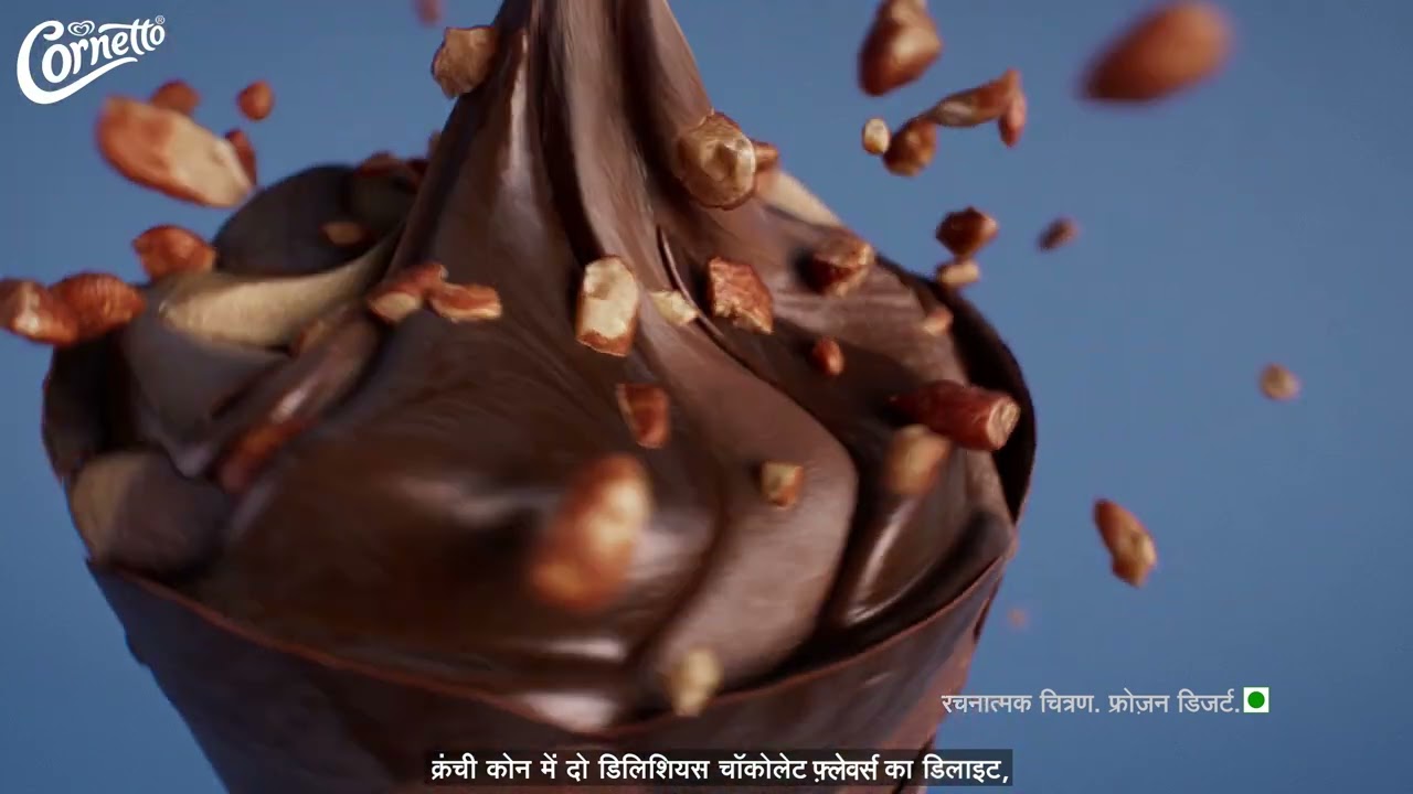 Cornetto Double Chocolate: Unwrap the original.