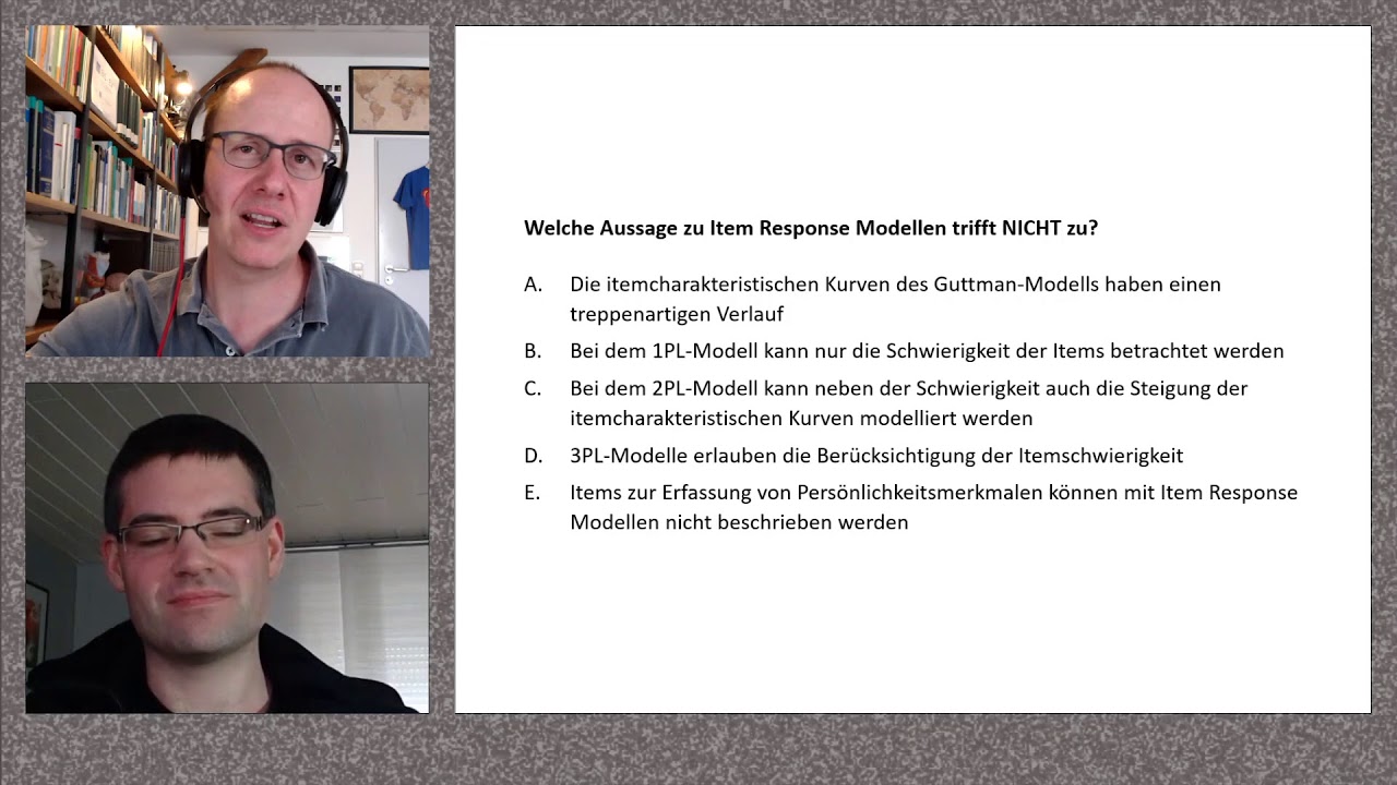 Sitzung 11: Probabilistische Testtheorie Teil 1