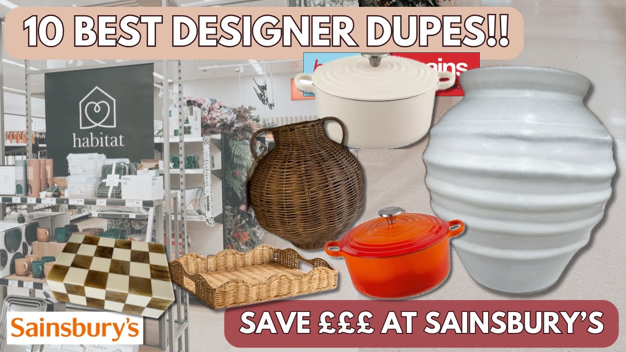 10 BEST Designer Dupes at Habitat Sainsbury’s 🏡 Luxury Home for Less