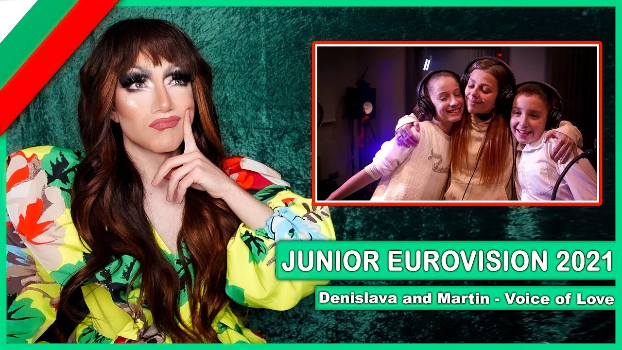 BULGARIA - Denislava and Martin - Voice of Love | Drag Queen Reacts to Junior Eurovision 2021