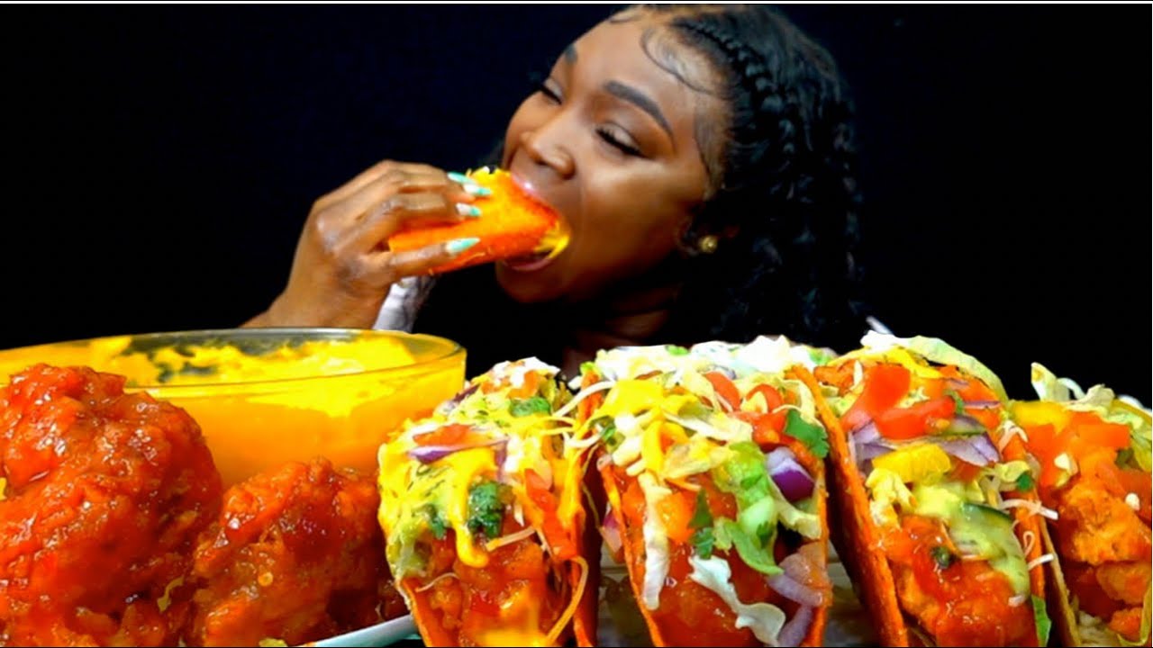 KING CRAB TACOS SEAFOOD MUKBANG | MEGA PRAWN | DESHELLED SEAFOOD BOIL FRIED KING CRAB LEGS MUKBANG