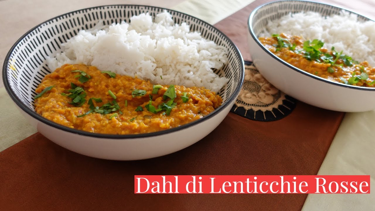 DAHL DI LENTICCHIE ROSSE RICETTA FACILE-VEGAN GLUTENFREE EASY INDIAN RED LENTIL DAL-Cucina dei Senza
