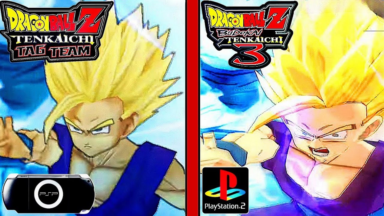 Dragon Ball Z BUDOKAI TENKAICHI 3 VS Dragon Ball Z TAG TEAM COMPARACION