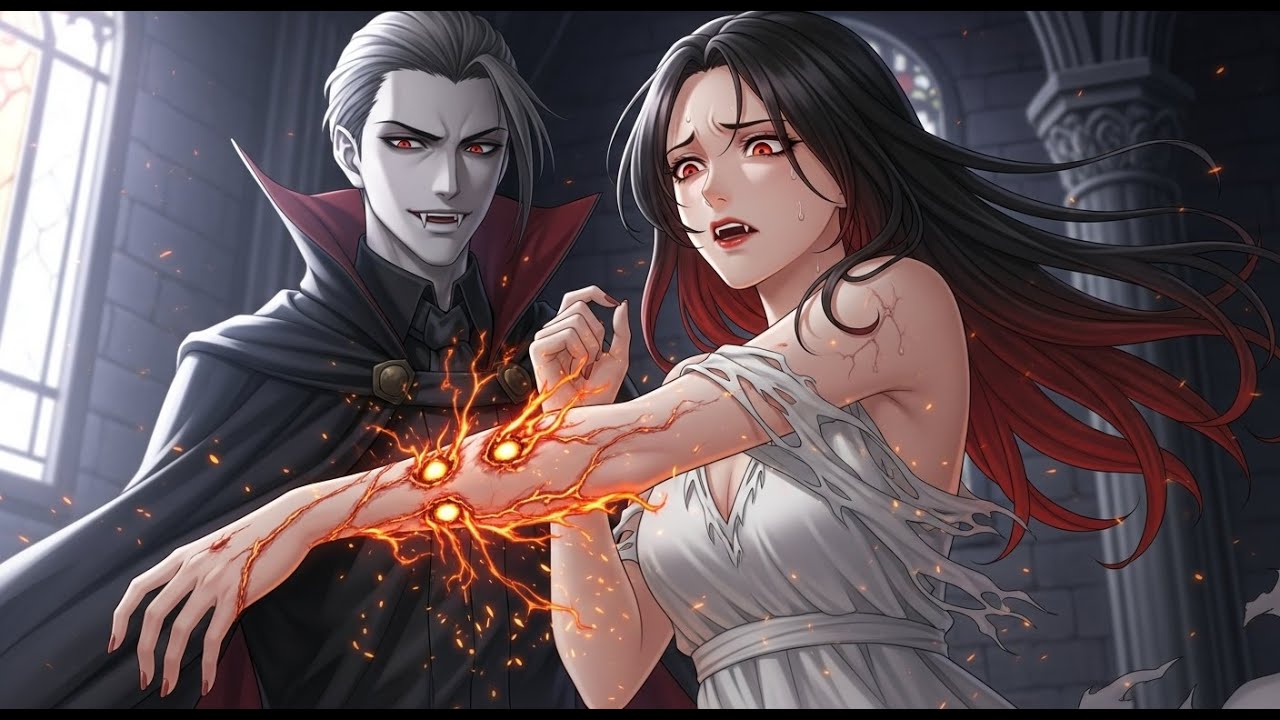 My Skin Started Burning After the Vampire Bite - vampire transformation, vampire anime, vampirebite