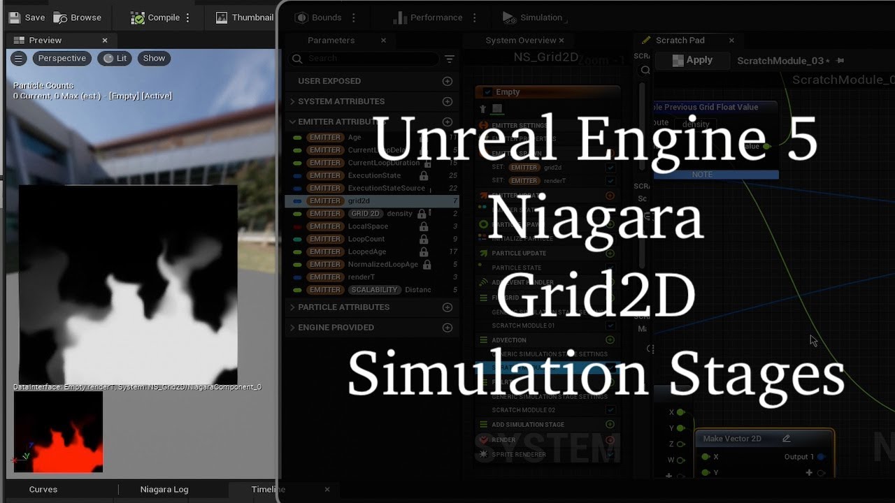 Exploring Unreal Engine 5 Niagara Simulation Stages and Grid2D Collection