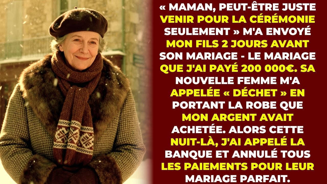 Au Mariage, Mon Fils A Dit « Viens Juste Pour La Cérémonie » — Je N'attendais Pas Ce Qui A Suivi...
