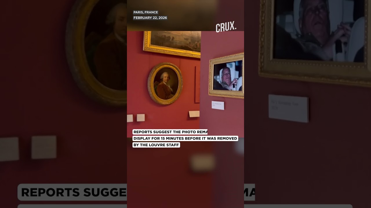Photo Of UK&rsquo;s Andrew Displayed At Paris Louvre After Arrest Over Epstein Scandal