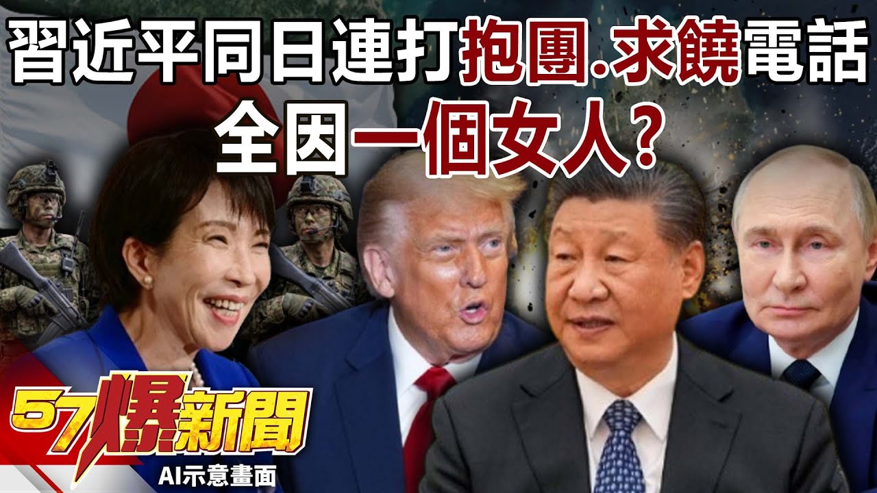 習近平真急了？罕見同日連打「抱團、求饒」電話…全因一個女人？-馬西屏 巫嘉芬 徐佳馨 徐俊相【57爆新聞】 ‪@57BreakingNews