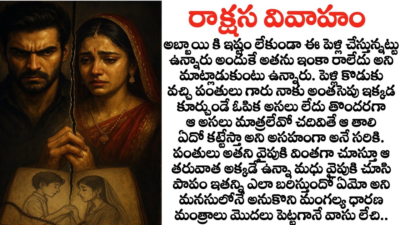 రాక్షస వివాహం full story| ప్రతి ఒక్కరు వినవలసిన కథ|Heart touching story in telugu|Telugu audio story