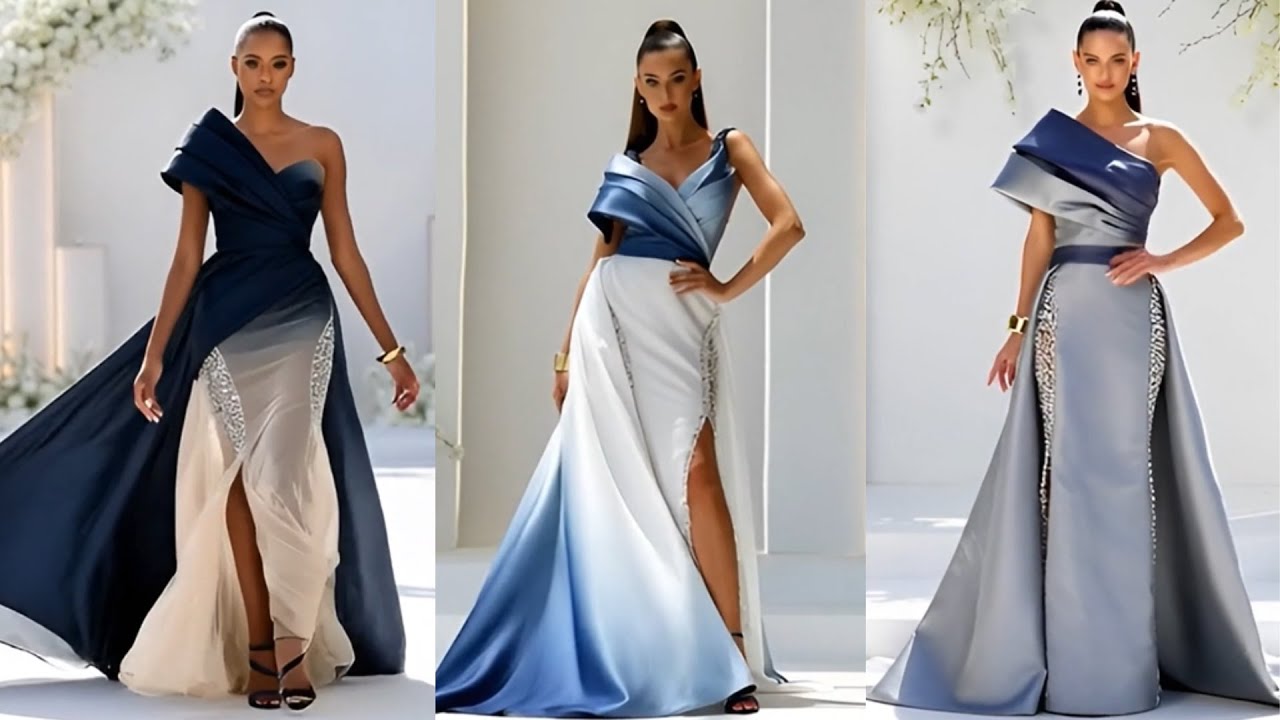 Crystal Panel Fishtail Gown Strides Confidence