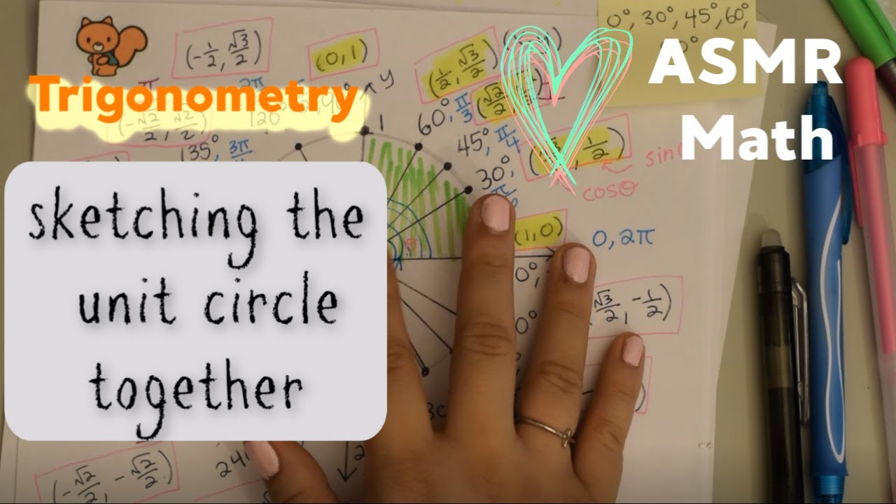 Whispered ASMR Math | Trigonometry | The Unit Circle Step by Step + Thoughts