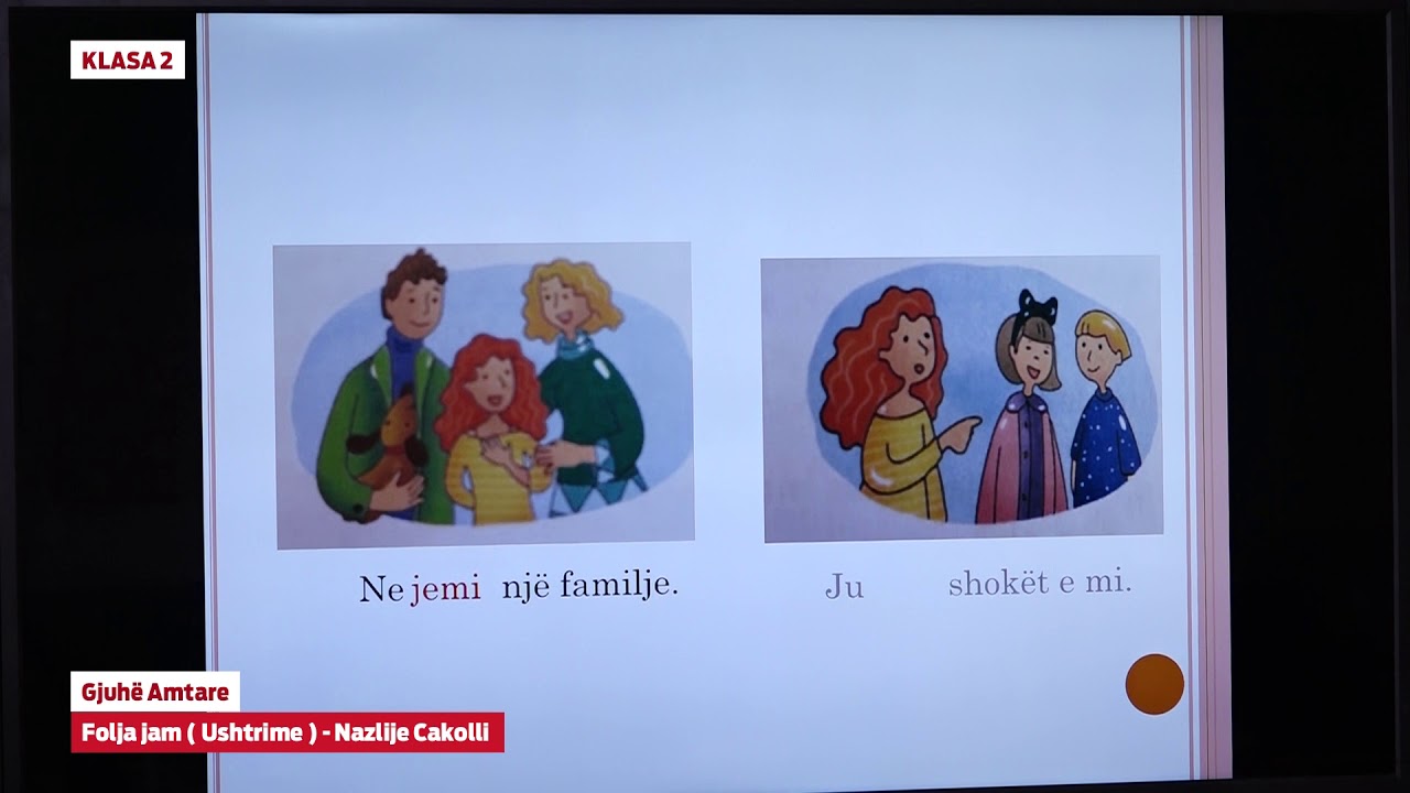 e Mesimi - Klasa 2 - 2431 Gjuhë amtare - Folja jam,  Ushtrime