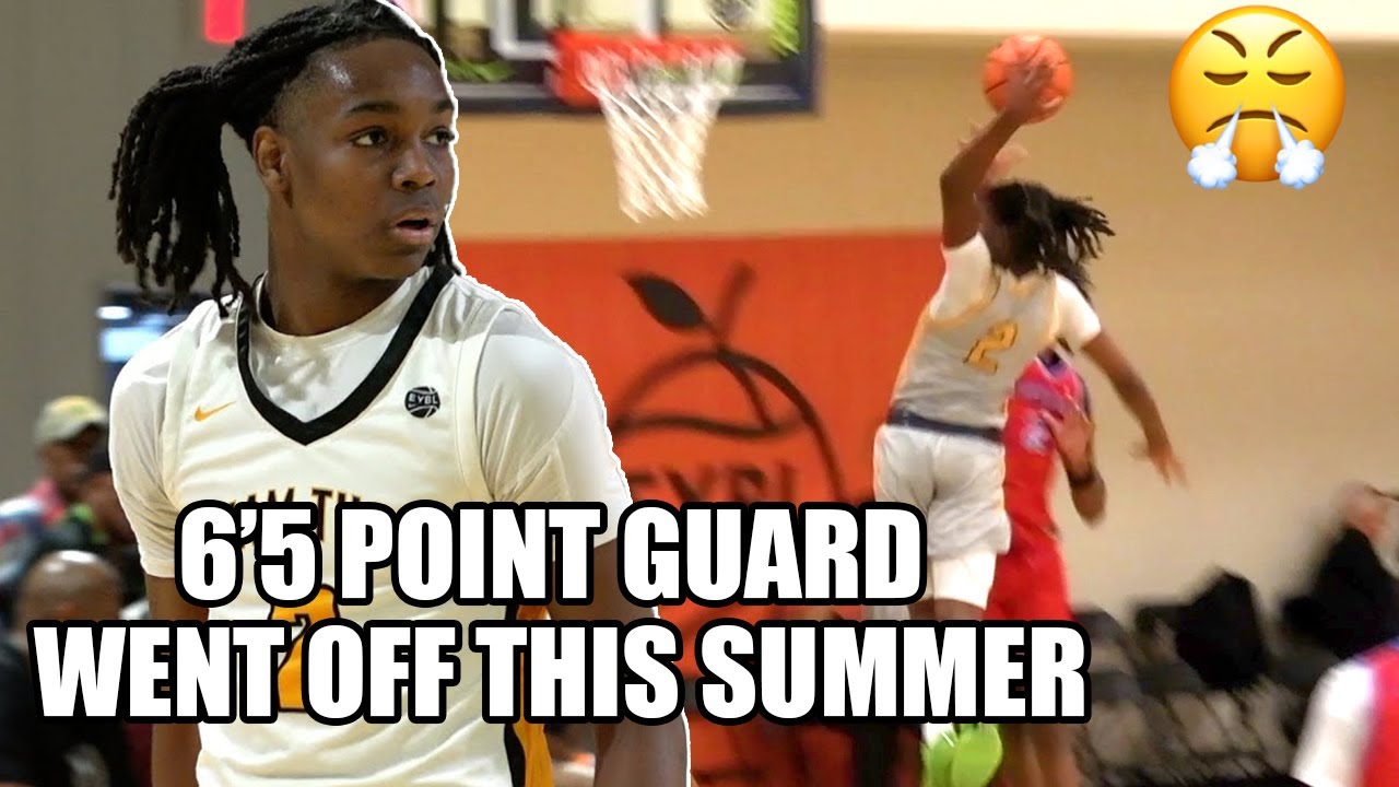 6'5 POINT GUARD WENT OFF THIS SUMMER! Jasper Johnson EYBL Highlights!