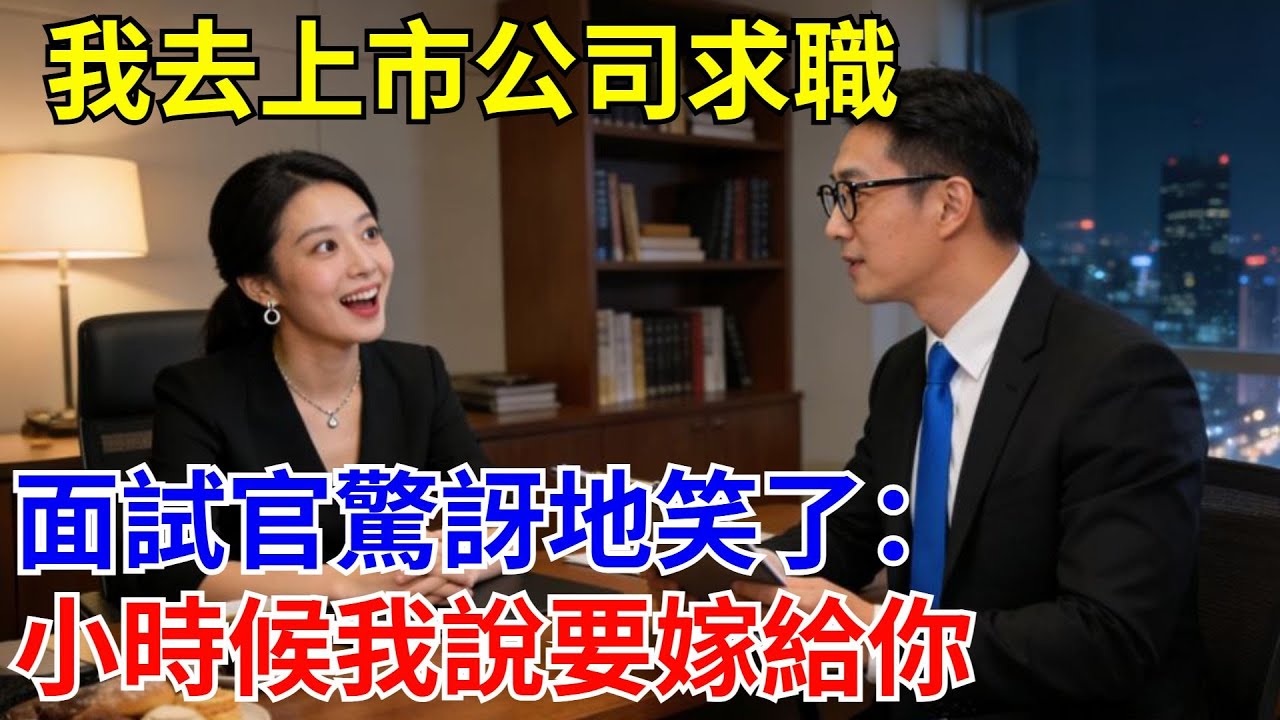 我去上市公司求職，面試官驚訝地笑了：小時候我說要嫁給你。#原創#情感#情感故事#故事#爽文#奇聞#為人處世#生活經驗