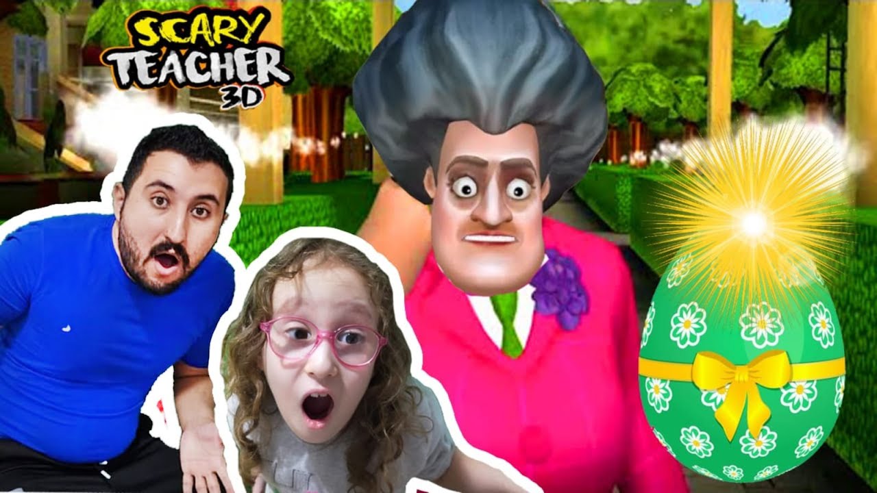 KIZGIN ÖĞRETMENE MAYINLI SÜRPRİZ YUMURTA ŞAKASI 😱SCARY TEACHER! BAHAR BANU ALYA VE GÖKHAN |OYUNA GEL