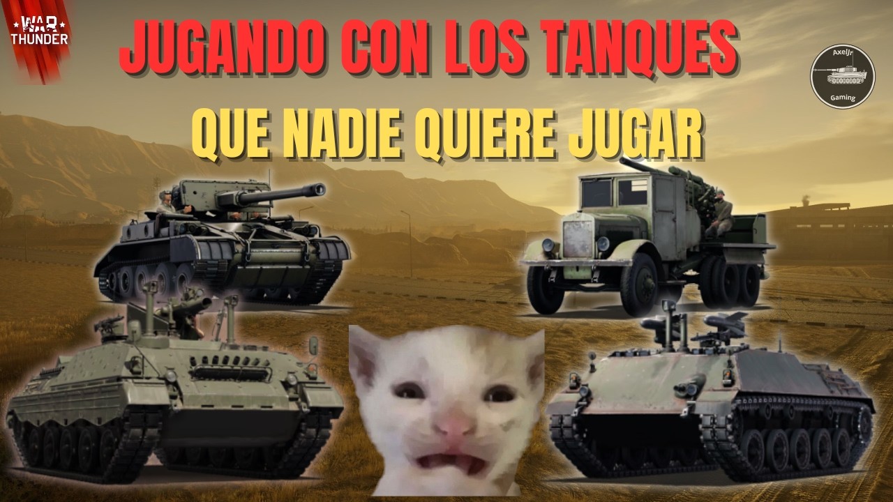 JUGANDO con los tanques mas SUFRIBLES de War Thunder 