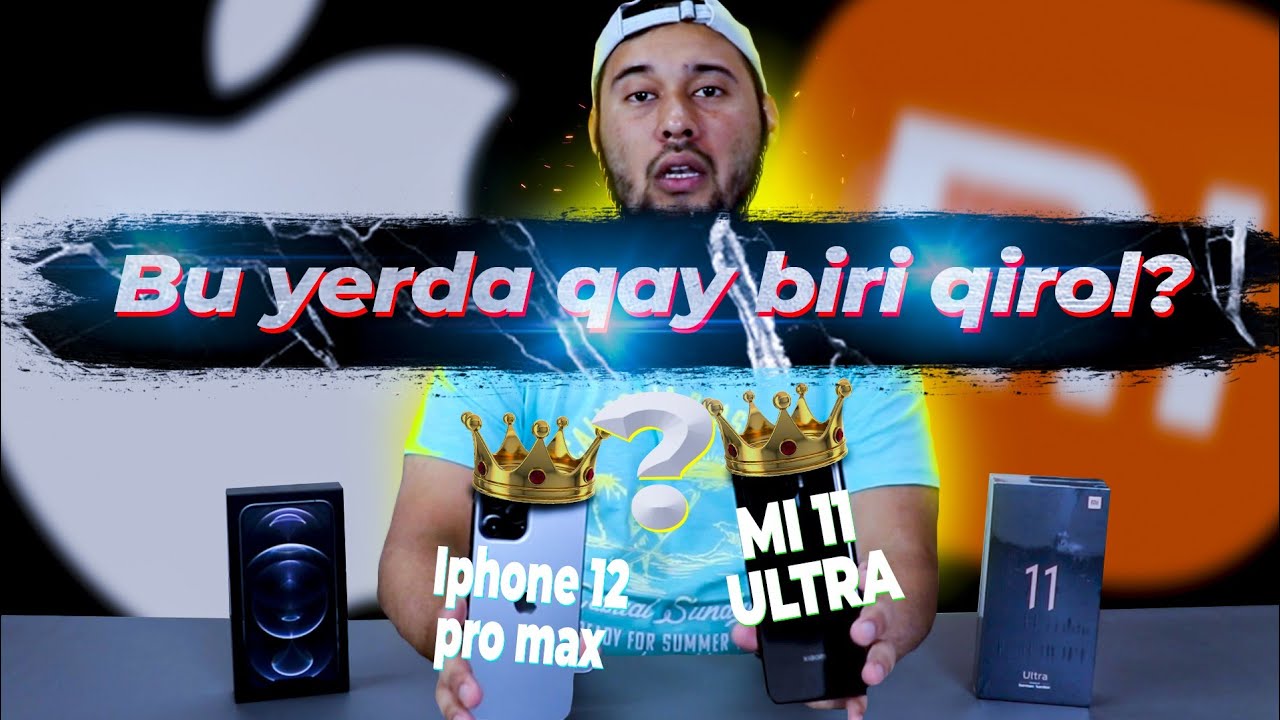 Xiaomi Mi 11 Ultra iPhone 12 Pro MAX-ni yer tishlatadi?! O'zbek tilida Texno Jang