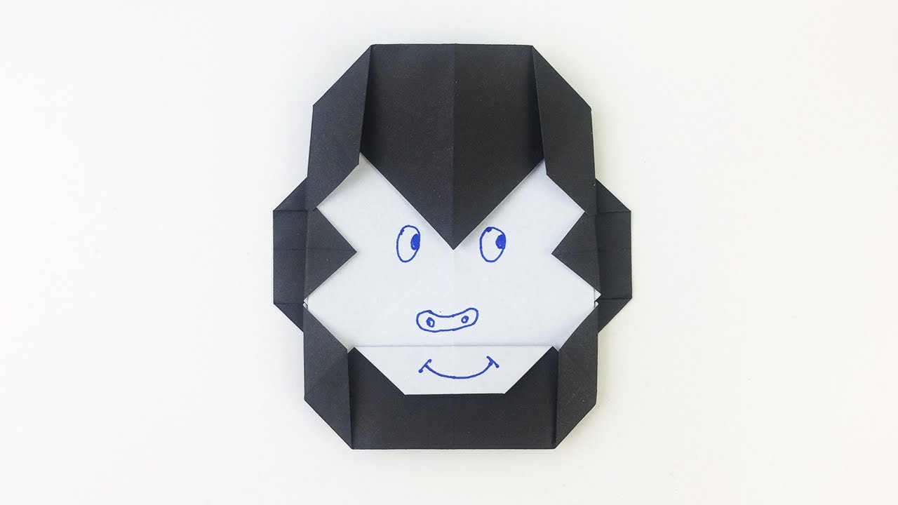 EASY ORIGAMI MONKEY FACE MASK TUTORIAL