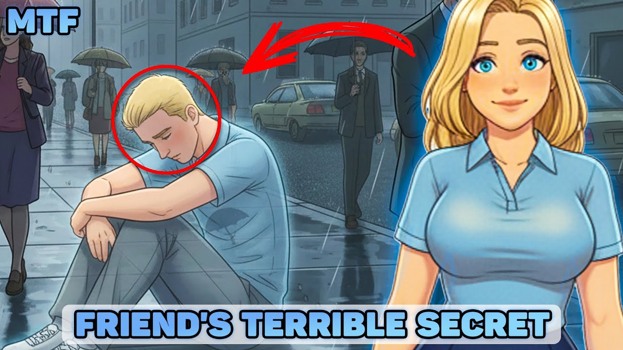 Friend's TERRIBLE Secret Helped Him | TG TF Transformation Story Animation (FROM BOY TO GIRL) | MTF